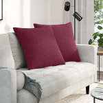 Sofa Pagalvės 2 pcs Vyno raudona 80 x 80 cm audinys