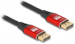 DELOCK DisplayPort Kabelis 8K 60 Hz 2m raudona Metall