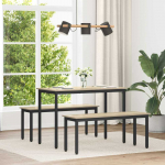 Valgomieji stalai 110 x 100 x 75 cm METALAS
