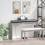 Klaviatūros stovas Betono pilka 120 x 32 x 64 cm