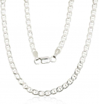 Sidabrinė grandinėlė Marina 3 mm , briaunų apdirbimas deimantu - 3 mm. - 65 - 10.9 g.