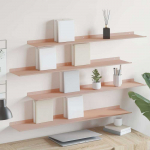 Plūduriuojanti lentyna 4 pcs Rožinė 100 x 18 x 2,5 cm Plienas