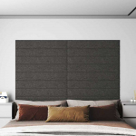 Sieninis galvūgalis 12 pcs Tamsiai pilka 90 x 15 cm audinys