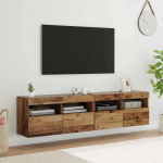 TV staliukas TV sieniniai spintelės 2 pcs Senovinis medis 80 x 30 x 40 cm