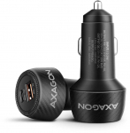 AXAGON Car charger 48W, USB-A + USB-C, PD3.0/PPS/QC4+/SFC | PWC-PQ48