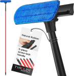 Tyroler Bright Tools Tyroler langų valymo įrankis 2 viename su mikropluo&scaron;to &scaron;luoste ir nerūdijančio plieno rankena 203 cm