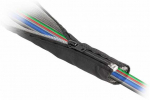 Delock EMV Abschirmgeflechtschlauch mit Rei&szlig;verschluss hitzebest&auml;ndig 1 m x 20 mm juodas