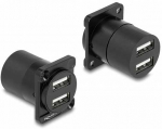 Delock D-Typ Modul USB 2.0 Typ-A 2 x Buchse zu 2 x Buchse