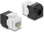 Delock Keystone Modul RJ45 Buchse zu LSA Cat.6 UTP werkzeugfrei juodas / baltas