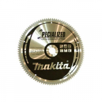 Makita T.C.T. pjūklas SPECIALIZED 250X2.4X30mm -5&deg; T80 B-09634 T.C.T &bull; 250 x30 mm &bull; T80 &bull; -5&deg; &bull; Aliuminiui