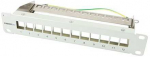 Synergy21 Keystone, Modultr&auml;ger, 10Patchpanel f&uuml;r 12xTP-Modul, 1HE, Lichtgrau