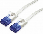 Patchk.CAT6 UTP 0,5m flach baltas