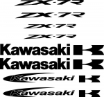 Kawasaki ZX-7R motociklo lipdukų rinkinys