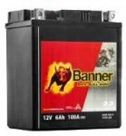 Banner 6Ah Bike Bull AGM 12V 75A akumuliatorius 114x71x131mm