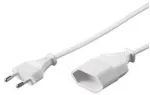 Goobay Ilginamasis laidas su Europlug ki&scaron;tuku, 2 m, balta, 2 m, maitinimo ki&scaron;tuko tipas C, maitinimo ki&scaron;tuko tipas C, H03VVH2-F, 250 V