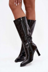 Decorated Patent Leather Women's Heels D&A MR880-055 Juodas