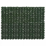 Balkono ekranas su lapais Tamsiai žalia 200 x 150 cm