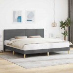 Lova Lovos rėmas su galvūgalio Tamsiai pilka 180 x 200 cm Audinys