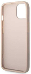 Guess GUHCP14MG4GFPI iPhone 14 Plus 6,7 rožinis deklas 4G Metal Gold Logo