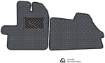 Eko odos kilimėliai QuiltyMats FORD TRANSIT 2013-2022m. (Pilka / pilkos siūlės)