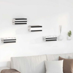 Plūduriuojanti lentyna 4 pcs Baltas 6 x 10,8 x 6,6 cm