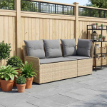 Sofa su porankiais su kampine sofa 2 Vienetas PE ratanas