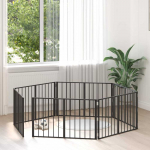 &Scaron;unų vartai 6 pcs Juodas 100 x 60 cm Cinkuota plienas