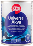 Akriliniai emaliniai medžio ir metalo dažai VIVACOLOR, pusiau blizgūs, baltos sp., 0,9 l