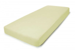 Čiužinys Frotinė paklodė su guma NOSTRA, gelsvos sp. 90x200+28cm, 80% medv., 20% poliesterio