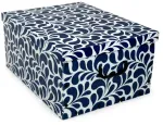 ORDINETT Kartoninė dėžė 49x39x25cm Big Box Goccia asorti, mėlyna/&scaron;viesiai pilka/bordo