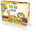 Meli Minis Wild 2in1 kūrybinis kaladėlių rinkinys su 500 elementų, vaikams nuo 3 metų, egzoti&scaron;kų gyvūnų, spalvotas