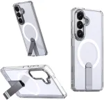 Hurtel Hybrid Armor X dėklas skirtas Samsung Galaxy A36 / A37 su stovu, suderinamas su MagSafe &ndash; skaidrus