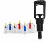 EasyToys Vacuum Cupping Set - 6-Piece Kit with Hand Pump, Multi-Size