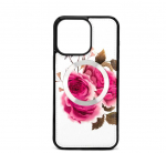 Evelatus Apple iPhone 15 Pro Odinis dėklas Zipper Design Flower Baltas