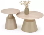 ZURICH set of 2 c.tables travertine / cashmere