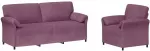 Sofa Sofos komplektas 2 vnt. Violetinė Aksomas