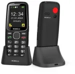 Vega Telefonas GSM Mobiola MB800 Raudona su ładowarką biurkową, DualSIM