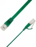 LinkIT Płaski kabelis sieciowy RJ-45, Cat.6a, U/FTP, PVC, žalia, 2 m (STP-FL6A-00200-GR)