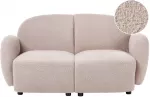 Beliani 2 vietų sofa JULE Boucl&eacute;, smėlio spalvos