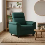 Sofa Tamsiai žalia 95 x 90 x 95 cm Audinys