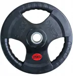Kubisport Guminis olimpinis svarmens diskas su rankenomis 25 kg 50 mm (Kub_05-CWRUB25)