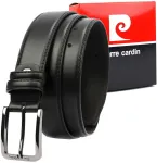 Juodas vyri&scaron;kas odinis diržas Pierre Cardin