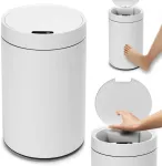 Automatinis &scaron;iuk&scaron;liadėžė, balta, sensorinė, 17 l, virtuvės, bekontaktis, jutiklinė &scaron;iuk&scaron;linė