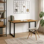 Kvadratinis valgomojo stalas 160 x 70 x 75 cm Balta