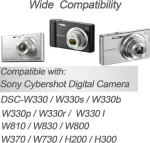 Objektyvas Usb laidas duomenų perkėlimui ir įkrovimui Sony Cyber-shot fotoaparatams