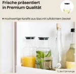 Crushgrind Billund Ąsotis su Dangteliu, 1 L, Borosilikatinis Stiklas, Mėlynas