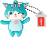 Garrulax Usb atmintinės, 16 Gb vandeniui atspari silikoninė Usb 2.0 didelės spartos Usb atmintinė, ra&scaron;iklio formos atmintinė, duomenų atmintinė, U diskas (žalias Cat)