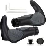 Elosis dviračio rankenos, guminės ergonomi&scaron;kos dviračio vairo rankenos, neslystančios vairo rankenos 22 mm, skirtos Mtb Bmx dviračių sulankstomiems miesto dviračiams, paspirtuko rankenos
