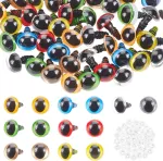 Ph pandahall 70 vnt. nėrimo akių rinkinys, 12 mm saugios akys, 7 spalvų katės akys, rankdarbių akys i&scaron; dervos, amigurumi akys su poveržlėmis lėlėms, pliu&scaron;iniams žaislams, nėrimo me&scaron;kiukų gamybai