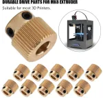 Tangxi 3d spausdintuvo dalys 10 vnt. žalvarinis ekstruderio ratas 26/40 pavara, skirta Cr-10.cr-10s S4 S5 Ender 3 Ender 3 Pro Mk7 Mk8 ekstruderiui (40 dantų)